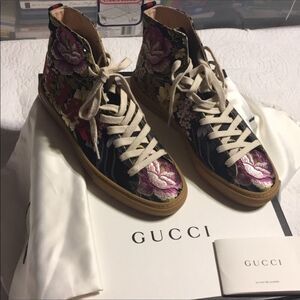 Gucci major blind love high tops Mens size UK 5.